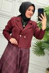 2199 Tunik Takım  Bordo