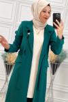 220431 Kemerli Üçlü Takım Yeşil Yeşil
