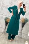220431 Kemerli Üçlü Takım Yeşil Yeşil