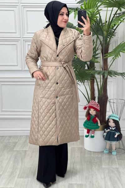 2208 Kapitone Kaban Taş Rengi