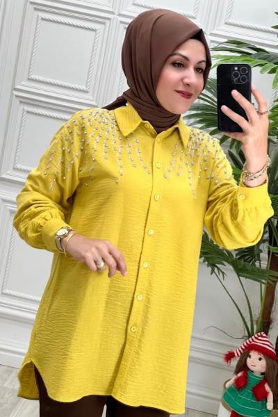 2218 Tunik Yağ Yeşili