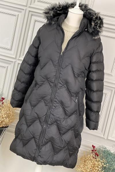 22183 şişme kaban  Siyah