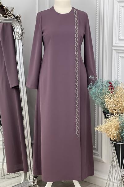 2221 İçten Bağlamalı Ferace Gül Gül