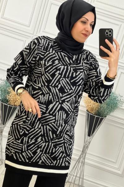 2222 Triko İkili Takım Siyah