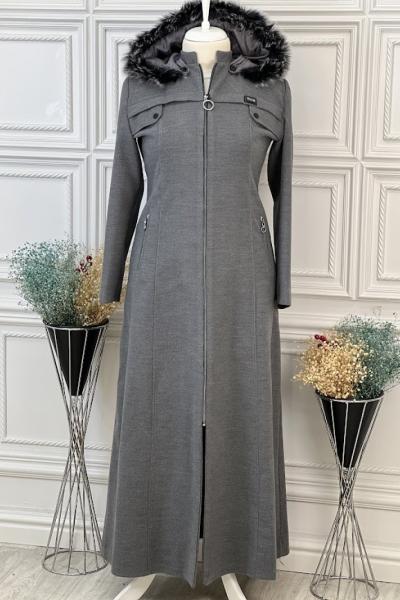 2228 Kaşmir Pardesü Gri
