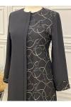 2232 Abaya Ferace Siyah Siyah