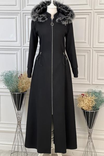 2241 Kaşmir Pardesü Siyah