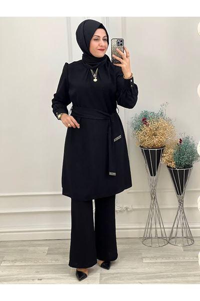 22707 Kuşaklı Takım Siyah Diğer