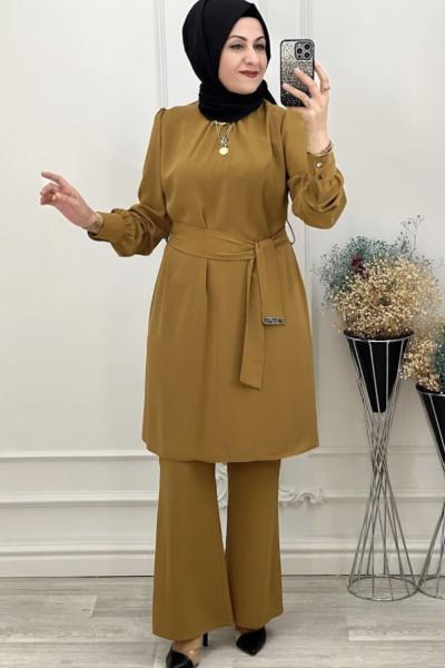 22707 Kuşaklı Takım  Hardal Hardal Sarısı