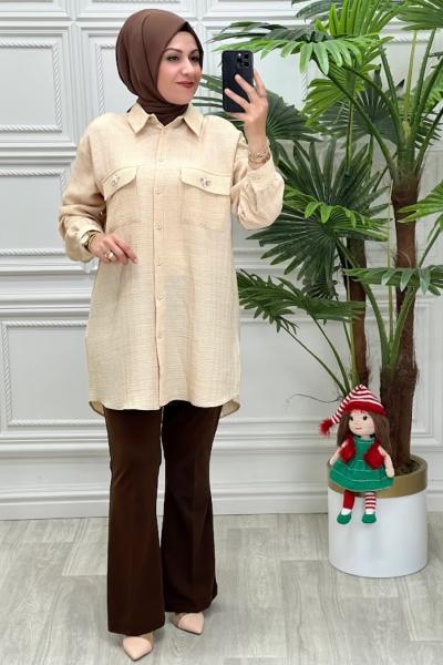 2286 Tunik Taş Rengi