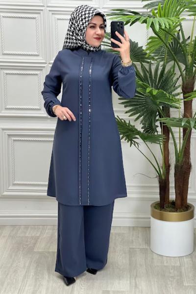 23143 Taşlı takım Antrasit