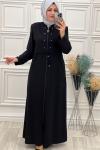2317 Elit Keten Ferace Siyah Siyah