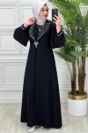 2327 Abaya Siyah