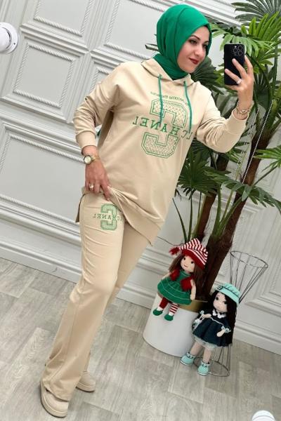 23304 Eşofman Takımı Bej