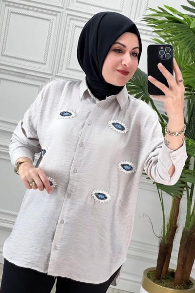2358 Tunik Açık Gri