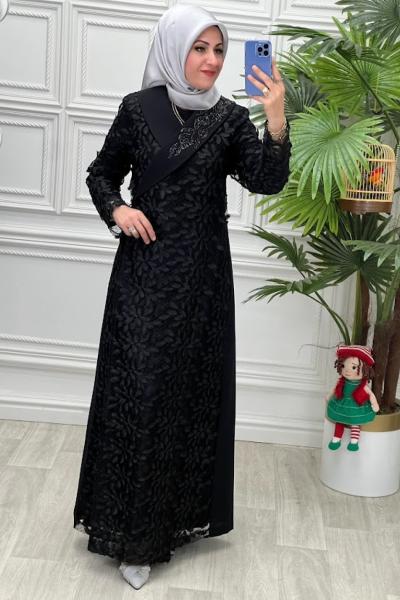 24255 Elbise Siyah