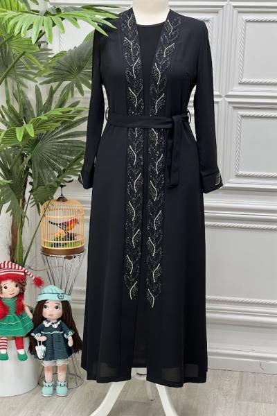 2429-B Abaya Siyah