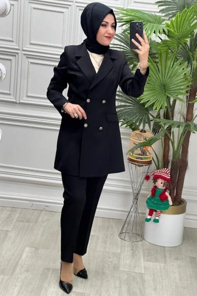 24314 Ceket Takım Siyah