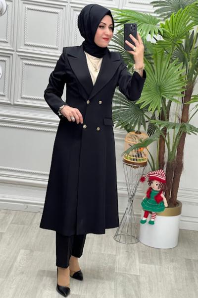 24315 Ceket Takım Siyah