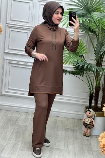 2500B Tunik Takım Kahverengi