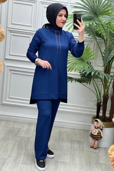 2500B Tunik Takım İndigo