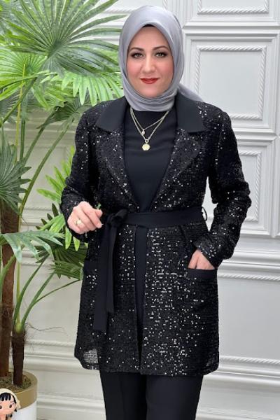 2509B Tunik Takım Siyah