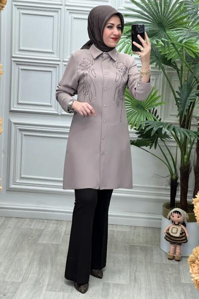 2513B Tunik Taş Rengi