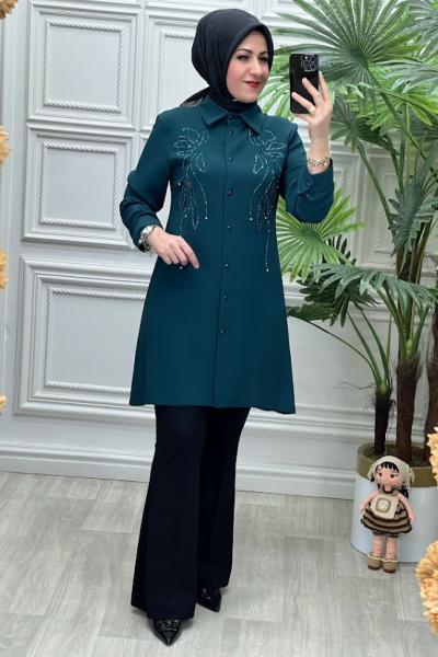 2513B Tunik Zümrüt