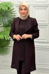 2517B Tunik Takım Kahverengi