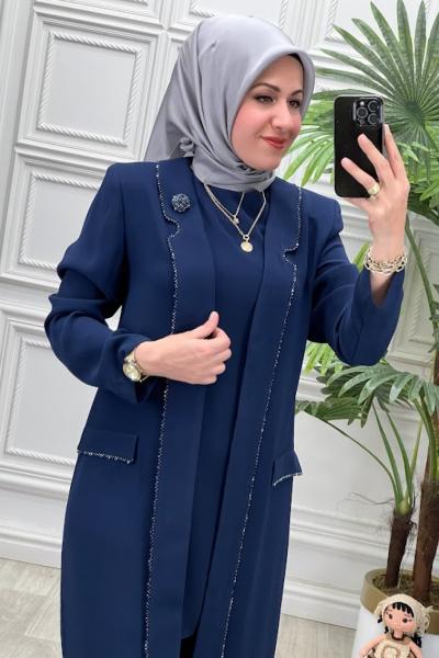 2536 Tunik Takım Lacivert
