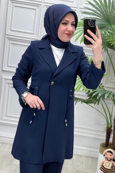 25455 Tunik Takım Lacivert