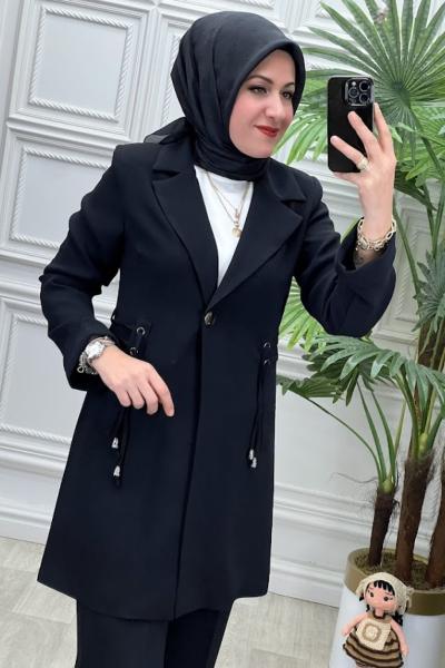 25455 Tunik Takım Siyah
