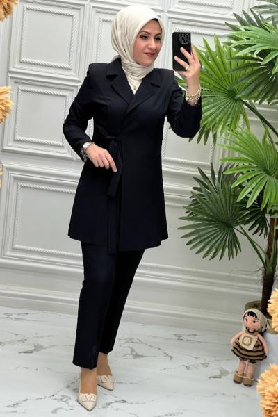 25469 Ceketli Takım Siyah