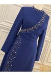 2562 Taşlı Abiye İndigo Diğer