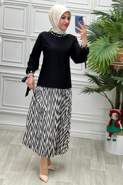 2567B Tunik Takım Siyah