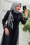 2574 Elbise  Siyah