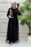 2574 Elbise  Siyah