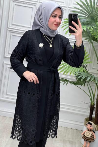 2600 iki li Tunik Siyah