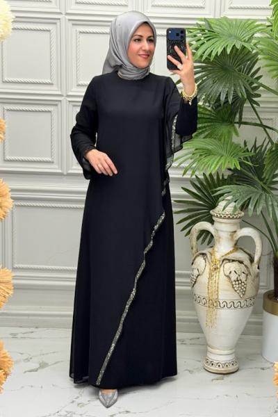 2602b Elbise Siyah