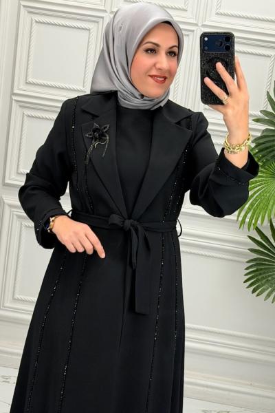 2603 Elbise Siyah