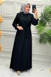 2603 Elbise  Siyah
