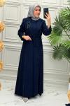 2603 Elbise  Lacivert