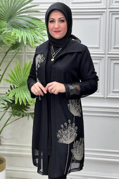 2605 İkili Tunik Siyah