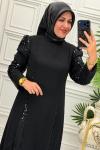 2605A Elbise Siyah