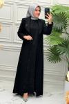 2607 Elbise  Siyah