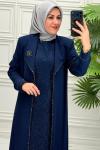 2607 Elbise  Lacivert