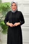 2609 Elbise  Siyah