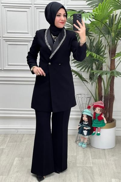 2611 Klasik Takım Siyah