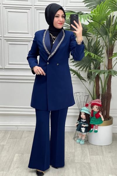 2611 Klasik Takım İndigo