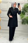 2614 Tunik Takım  Siyah